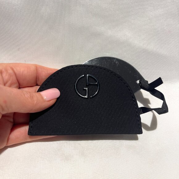 NWT Giorgio Armani Beauty Pocket Mirror Compact Makeup Mirror With Case - Picture 8 of 8